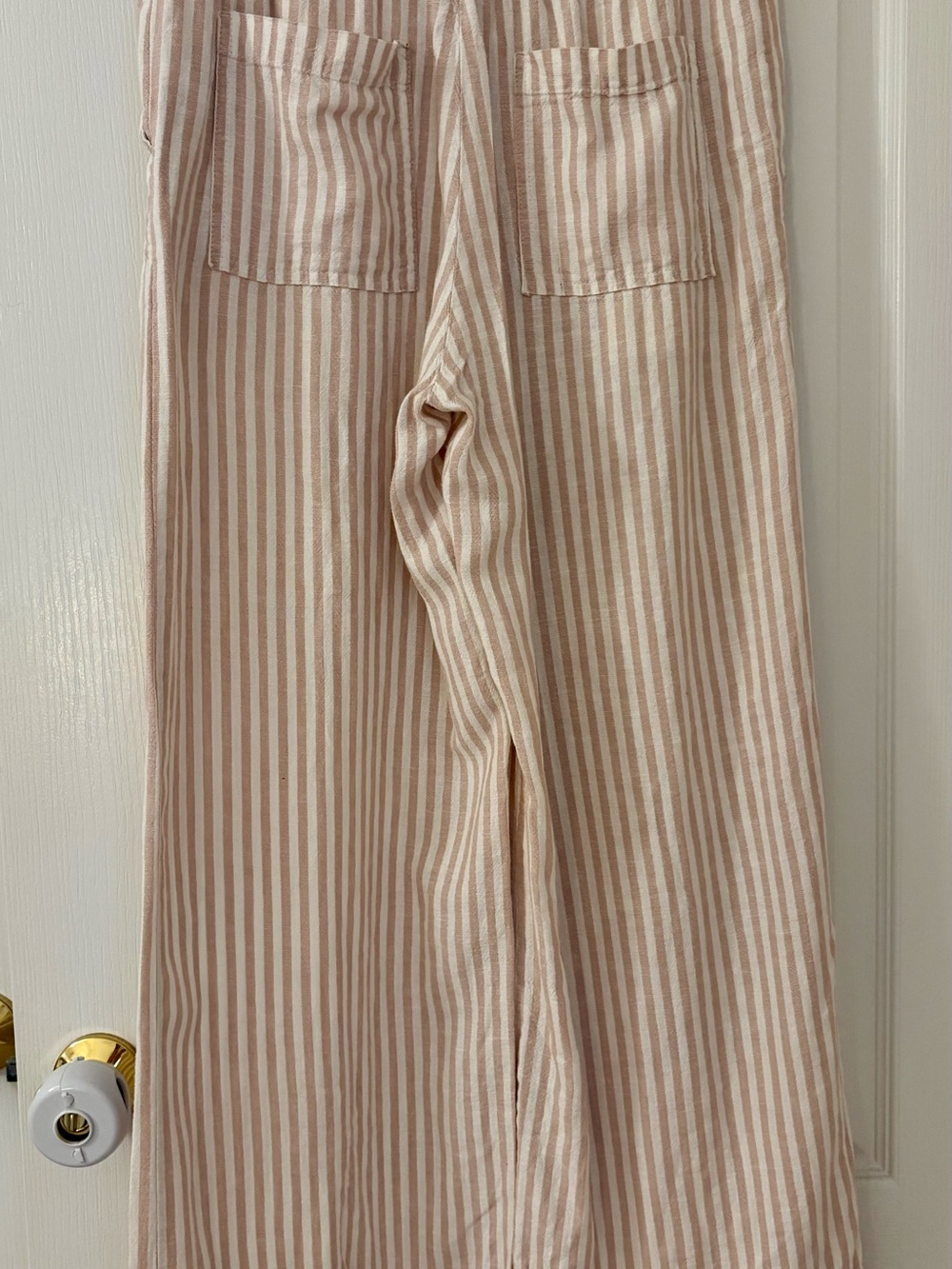 a new day Striped Drawstring Pants - Blush & Cream - Picture 2 of 3